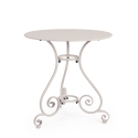 Tavolo da esterno rotondo 70cm a 3 gambe shabby chic Etienne Costo