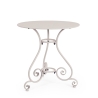 Tavolo da esterno rotondo 70cm a 3 gambe shabby chic Etienne Costo