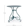 Tavolo da esterno rotondo 70cm a 3 gambe shabby chic Etienne 