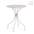 Tavolo da giardino rotondo 60cm vintage shabby chic Bizzotto Lizette Promozione