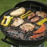 Barbecue a carbonella BBQ rotondo in acciaio con coperchio e ruote Torka Sconti