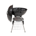 Barbecue a carbonella BBQ rotondo in acciaio con coperchio e ruote Torka Promozione