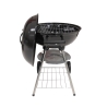 Barbecue a carbonella BBQ rotondo in acciaio con coperchio e ruote Torka Promozione