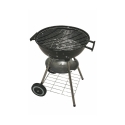 Barbecue a carbonella BBQ rotondo in acciaio con coperchio e ruote Torka Stock