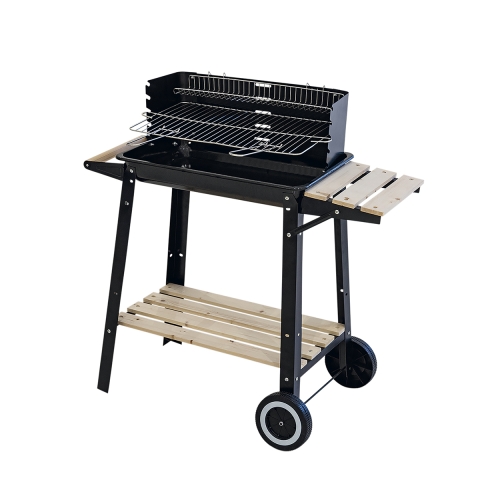 Barbecue a carbonella con ruote e griglia regolabile 48x28cm Noxor Promozione