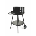 Pipra barbecue a carbonella rotondo con griglia Ø 48cm regolabile e ruote Saldi