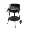 Pipra barbecue a carbonella rotondo con griglia Ø 48cm regolabile e ruote Promozione