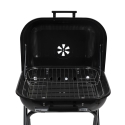 Barbecue a carbonella bbq con ruote e coperchio 49x83x47cm Toska Sconti