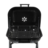Barbecue a carbonella bbq con ruote e coperchio 49x83x47cm Toska Sconti