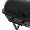 Barbecue a carbonella bbq con ruote e coperchio 49x83x47cm Toska Stock