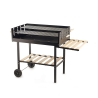 Barbecue a carbonella con griglie altezza regolabile e ruote Braska Promozione
