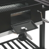 Barbecue a carbonella con coperchio griglia regolabile e ruote Grilla Caratteristiche