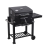 Barbecue a carbonella con coperchio griglia regolabile e ruote Grilla Offerta