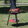 Barbecue a carbonella rotondo in acciaio con griglia regolabile Brava Vendita