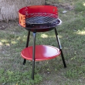 Barbecue a carbonella rotondo in acciaio con griglia regolabile Brava Scelta