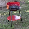 Barbecue a carbonella rotondo in acciaio con griglia regolabile Brava Scelta