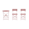 Set tavolo da esterno rotondo 2 sedie da giardino pieghevoli Bistrot Prezzo