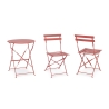 Set tavolo da esterno rotondo 2 sedie da giardino pieghevoli Bistrot Costo