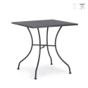 Tavolo da esterno quadrato in acciaio 70x70x71cm Bizzotto Kelsie Saldi