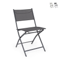 Set 4 sedie pieghevoli da esterno giardino in textilene Bizzotto Martinez Promozione