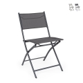 Set 4 sedie pieghevoli da esterno giardino in textilene Bizzotto Martinez Promozione