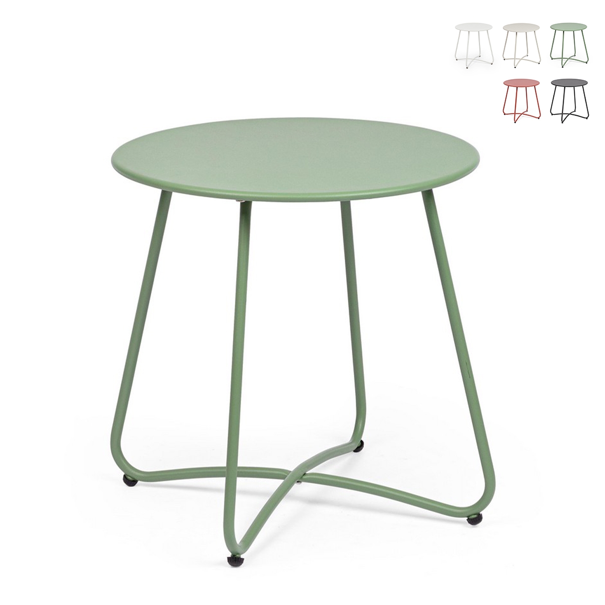 Tavolino rotondo da esterno 45cm design moderno Bizzotto Austin