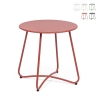 Tavolino rotondo da esterno 45cm design moderno Bizzotto Austin Sconti