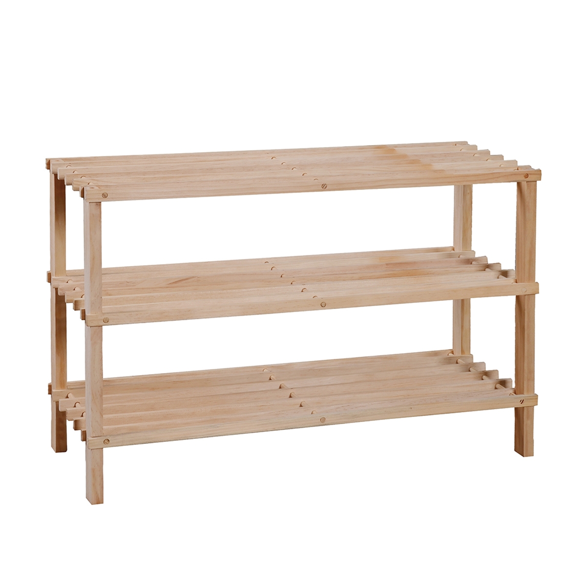 Scarpiera a giorno 3 ripiani in legno di pino Nesto Promozione Scarpiera a giorno 3 ripiani in legno di pino Nesto Promozione
