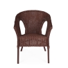 Sedia poltrona da esterno giardino in rattan intrecciato Bizzotto Alliss Misure