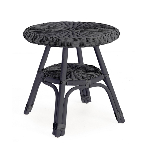Tavolino da esterno rotondo 52cm in rattan intrecciato Bizzotto Alliss Promozione