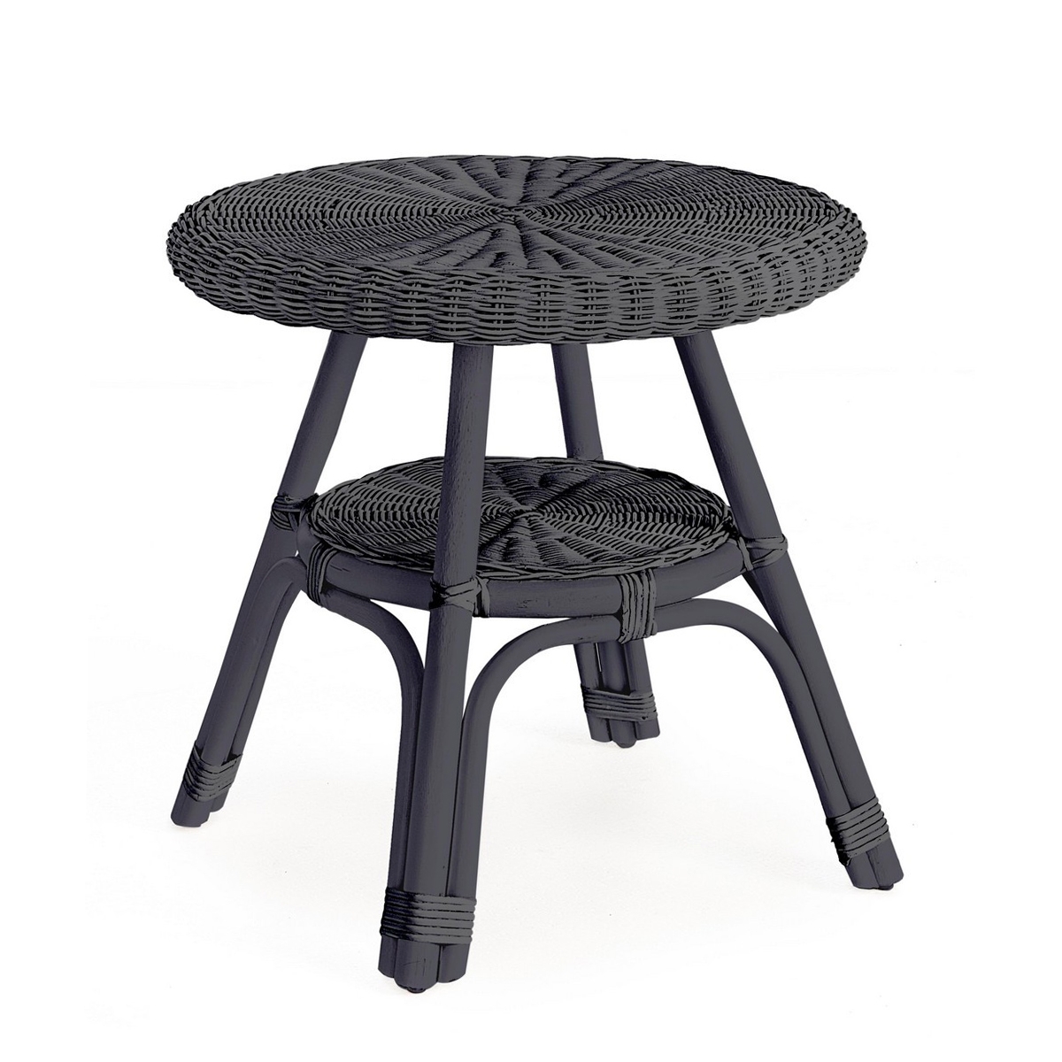 Tavolino da esterno rotondo 52cm in rattan intrecciato Bizzotto Alliss Promozione