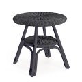 Tavolino da esterno rotondo 52cm in rattan intrecciato Bizzotto Alliss Promozione