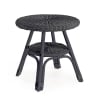 Tavolino da esterno rotondo 52cm in rattan intrecciato Bizzotto Alliss Promozione