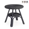 Tavolino da esterno rotondo 52cm in rattan intrecciato Bizzotto Alliss Vendita