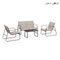 Salotto da giardino moderno divano 2 poltrone tavolino Bizzotto Gonzalo Promozione