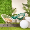 Poltrona da esterno in corda design a spaghetti Bizzotto Parker Vendita