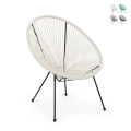 Poltrona da esterno in corda design a spaghetti Bizzotto Parker Promozione