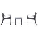 Salotto da giardino 2 sedie moderne con tavolino 45x45cm Bizzotto Auri Vendita