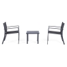 Salotto da giardino 2 sedie moderne con tavolino 45x45cm Bizzotto Auri Vendita