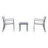 Salotto da giardino 2 sedie moderne con tavolino 45x45cm Bizzotto Auri Caratteristiche