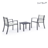Salotto da giardino 2 sedie moderne con tavolino 45x45cm Bizzotto Auri Offerta