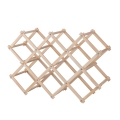 Portabottiglie pieghevole in legno di pino 53x17x38 Vintor Promozione