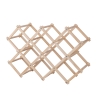 Portabottiglie pieghevole in legno di pino 53x17x38 Vintor Promozione