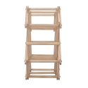 Portabottiglie pieghevole in legno di pino 53x17x38 Vintor Sconti