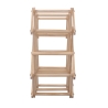 Portabottiglie pieghevole in legno di pino 53x17x38 Vintor Sconti