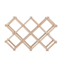 Portabottiglie pieghevole in legno di pino 53x17x38 Vintor Offerta
