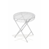 Set tavolo e 2 sedie da esterno in ferro bianco New Loire Breakfast Sconti