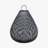 Lampada solare da giardino lanterna in rattan nero 61x48cm Maytoni Plet Promozione