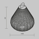 Lampada solare da giardino lanterna in rattan nero 61x48cm Maytoni Plet Scelta