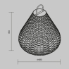 Lampada solare da giardino lanterna in rattan nero 61x48cm Maytoni Plet Scelta